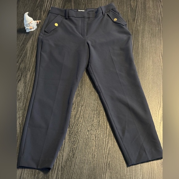 🍍EXPRESS HIGH RISE CROP DRESS SLACKS🍍SIZE 10R🍍25” inseam 🍍N-1 - Picture 1 of 3